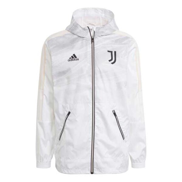 adidas FC Juventus Turin Windbreaker weiß/grau S