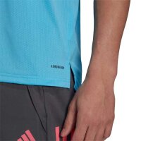 adidas Real Madrid Kurzarm-Trainingsoberteil hellblau/weiß M
