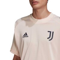 adidas FC Juventus Turin Kurzarm-Trainingsoberteil rosa S