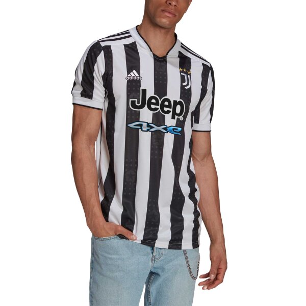 adidas FC Juventus Turin Heimtrikot 2021/22 schwarz/weiß M