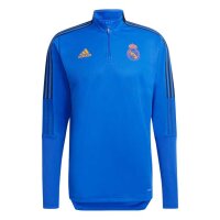 adidas Real Madrid Langarm-Trainingsoberteil blau M