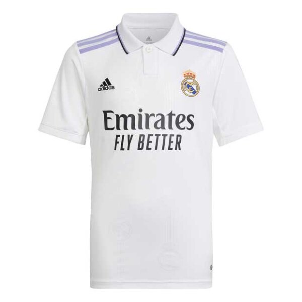 adidas Real Madrid Heimtrikot 2022/23 Kinder weiß/lila 140