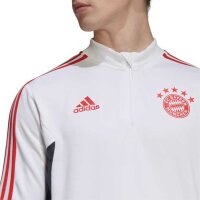 adidas FC Bayern München langarm-Trainingsoberteil weiß/rot S