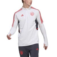 adidas FC Bayern München langarm-Trainingsoberteil weiß/rot L