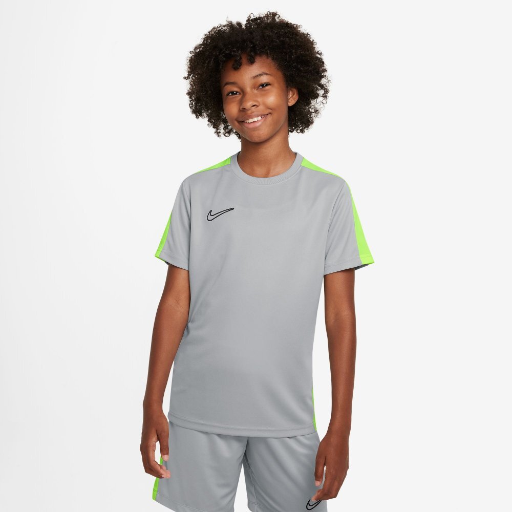 Nike Dri-FIT Academy 23 Fußballoberteil Kinder grau/neongelb - |  soccercity© Fußballshop, 18,00 €