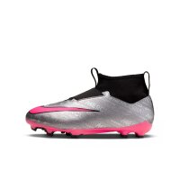 Nike Mercurial Air Zoom Superfly 9 Academy XXV FG Kinderfußballschuh silber/pink