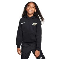 Nike Kylian Mbappe Fleece Hoodie Kinder schwarz/weiß