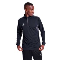 Hummel Authentic Half-Zip Sweatshirt schwarz/grau M