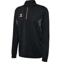 Hummel Authentic Half-Zip Sweatshirt schwarz/grau M