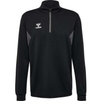 Hummel Authentic Half-Zip Sweatshirt schwarz/grau M