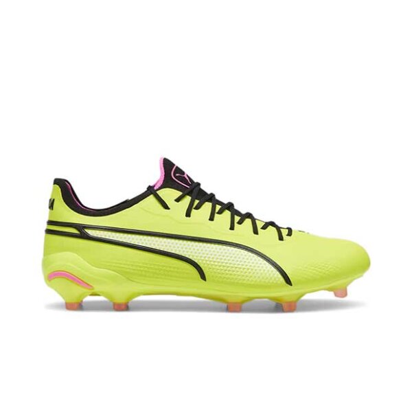 Puma King Ultimate FG/AG Fußballschuh neongrün/schwarz 44,5
