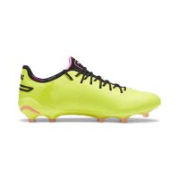 Puma King Ultimate FG/AG Fußballschuh neongrün/schwarz 44,5