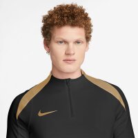 Nike Dri-FIT Strike langarm-Fußballoberteil schwarz/gold