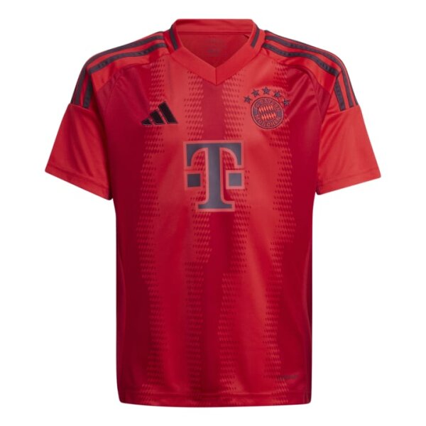 adidas FC Bayern München Heimtrikot Kinder 2024/25 rot/schwarz 128