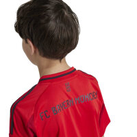 adidas FC Bayern München Heimtrikot Kinder 2024/25 rot/schwarz 128