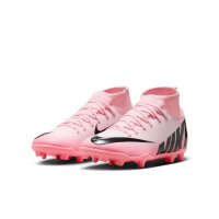 Nike Mercurial Air Zoom Superfly 9 Club MG Kinderfußballschuh pink/schwarz