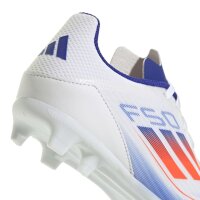 adidas F50 League MG Kinderfußballschuh weiß/blau