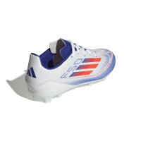 adidas F50 League MG Kinderfußballschuh weiß/blau 28 1/2