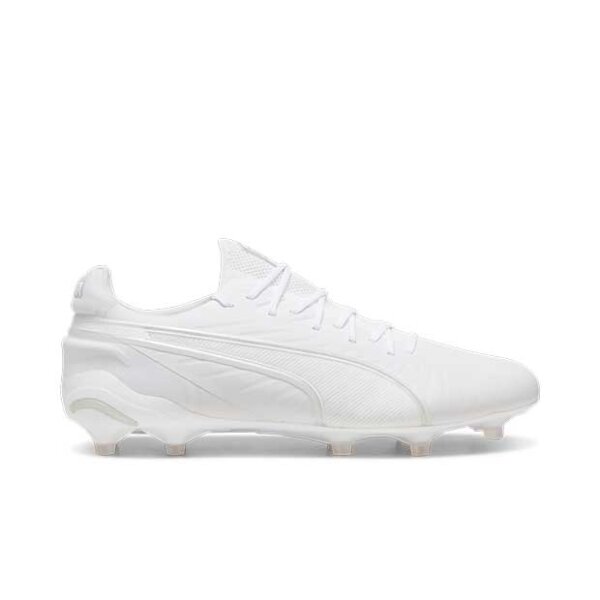 Puma King Ultimate FG/AG Fussballschuh weiß/silber 46