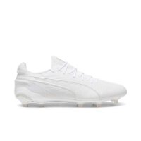 Puma King Ultimate FG/AG Fussballschuh weiß/silber 46