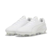 Puma King Ultimate FG/AG Fussballschuh weiß/silber 46