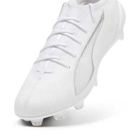 Puma Ultra 5 Ultimate FG/AG Fußballschuh weiß/silber 45