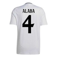 adidas Real Madrid Heimtrikot 2024/25 weiß/schwarz L-Alaba 4
