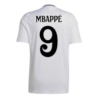 adidas Real Madrid Heimtrikot 2024/25 weiß/schwarz L-Mbappe 9