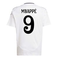 adidas Real Madrid Heimtrikot Kinder 2024/25 weiß/schwarz 152-Mbappe 9