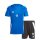 adidas Tiro Trainingsset 2-teilig kurzarm blau/schwarz
