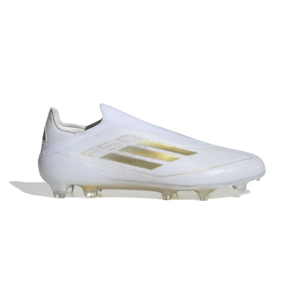 adidas F50 Elite Laceless FG Fußballschuh weiß/gold 45 1/3