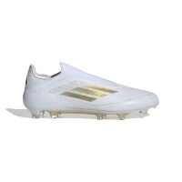 adidas F50 Elite Laceless FG Fußballschuh weiß/gold 45 1/3