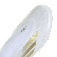 adidas F50 Elite Laceless FG Fußballschuh weiß/gold 45 1/3