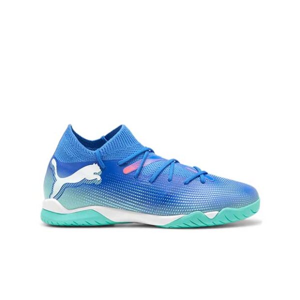 Puma Future 7 Match IT Kinderhallenschuhe blau/türkis 35,5