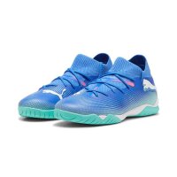 Puma Future 7 Match IT Kinderhallenschuhe blau/türkis 38