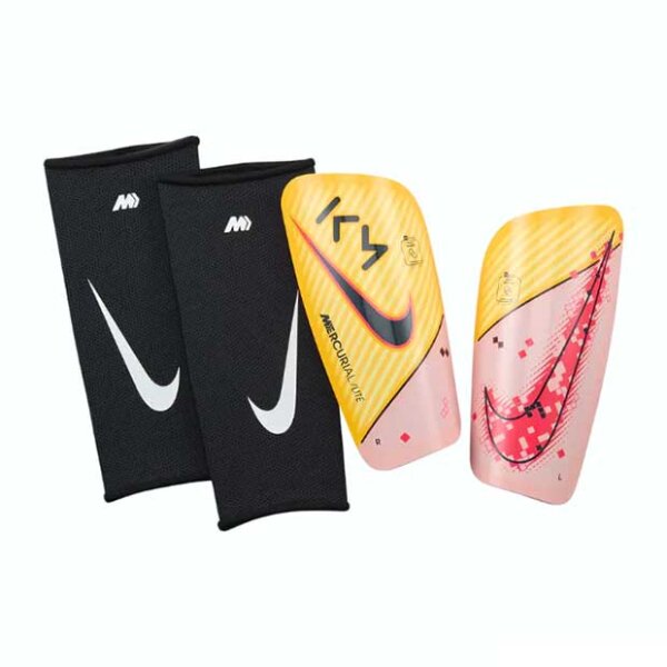 Nike Mercurial Lite Mbappe Schienbeinschoner orange/pink