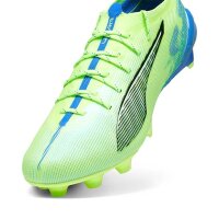 Puma Ultra 5 Ultimate FG/AG Fußballschuh neongrün/blau 43