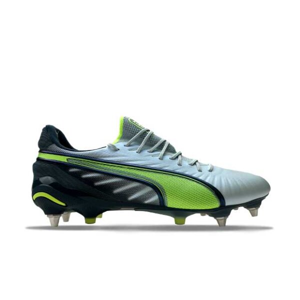 Puma King Ultimate MxSG Stollenschuh hellblau/neongrün 42