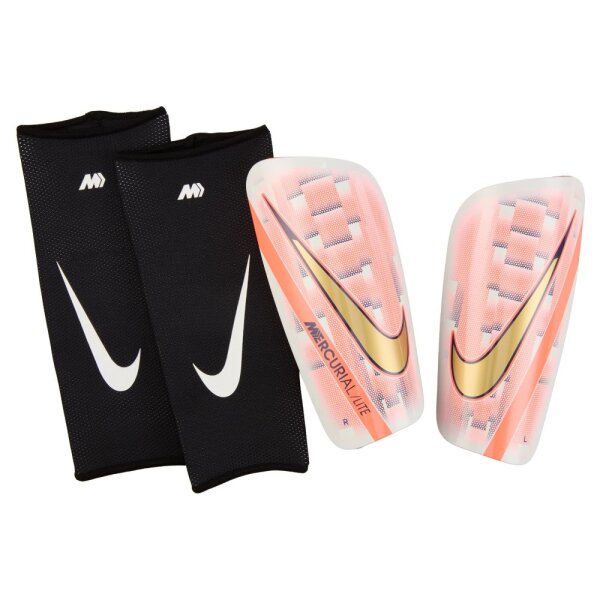 Nike Signature Mercurial Lite Schienbeinschoner weiß/gold M