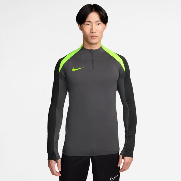 Nike Dri-FIT Strike langarm-Fußballoberteil grau/neongelb S