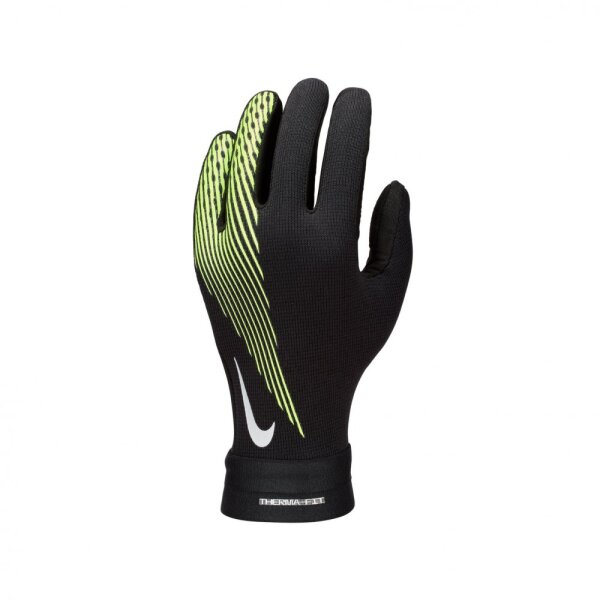 Nike Therma-FIT Academy Fußballhandschuhe Kinder schwarz/neongelb S