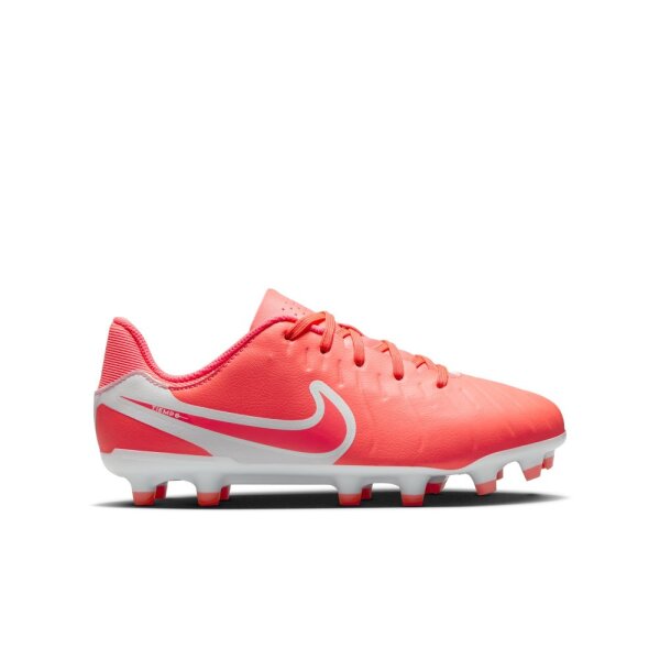 Nike Tiempo Legend 10 Academy FG Kinderfußballschuh rot/weiß 36,5