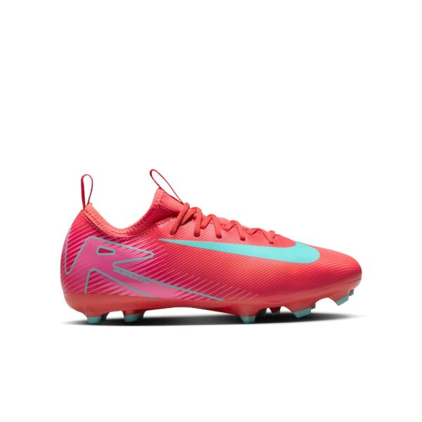 Nike Mercurial Air Zoom Vapor 16 Academy MG Kinderfußballschuh rot/türkis 37,5
