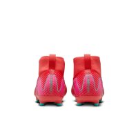 Nike Mercurial Air Zoom Superfly 10 Academy FG Kinderfußballschuh rot/türkis 36,5