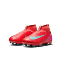 Nike Mercurial Air Zoom Superfly 10 Academy FG Kinderfußballschuh rot/türkis 36,5