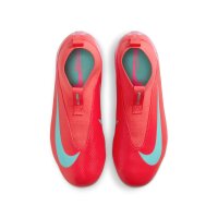 Nike Mercurial Air Zoom Superfly 10 Academy FG Kinderfußballschuh rot/türkis 36,5