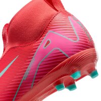 Nike Mercurial Air Zoom Superfly 10 Academy FG Kinderfußballschuh rot/türkis 37,5