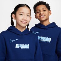 Nike Erling Haaland Club Fleece Hoodie Kinder dunkelblau 137-147