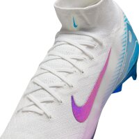 Nike Mercurial Air Zoom Superfly 10 Elite FG AS Fußballschuh weiß/blau 41