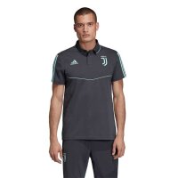 adidas FC Juventus Turin Poloshirt schwarz/türkis